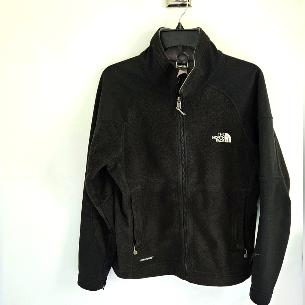 The North Face black Windstopper zip jacket